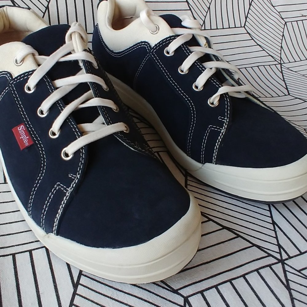 Simple OS Standard Issue – Blue Suede Sneakers Size: 13